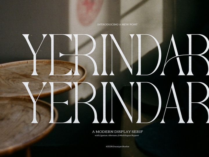 Yerindar | Modern Display Serif