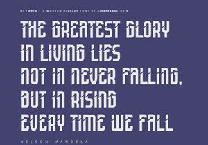 Olympia - Modern Display Font
