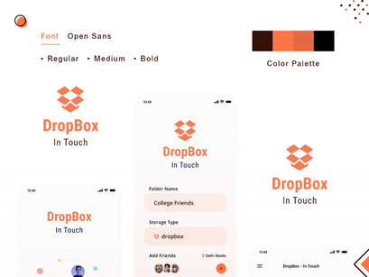 Dropbox App UI Kits