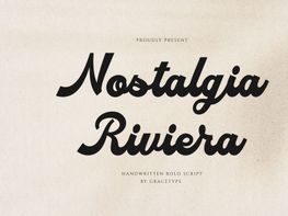 Nostalgia Riviera | Handwritten Bold Script preview picture