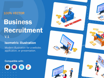 Isometric Business Recruitment V1 preview picture