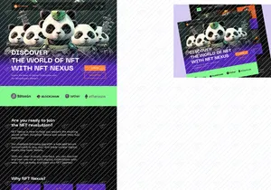 NFT Nexus - Digital Rare NFT Landing Page