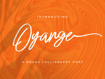 Oyange - Brush Calligraphy Font preview picture