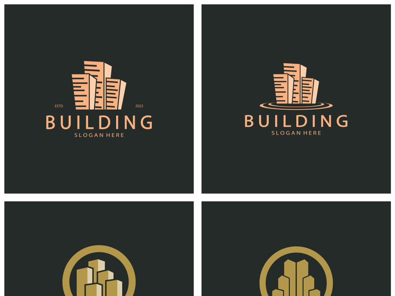 Building logo vector illustration design,Real Estate logo template, Logo symbol icon