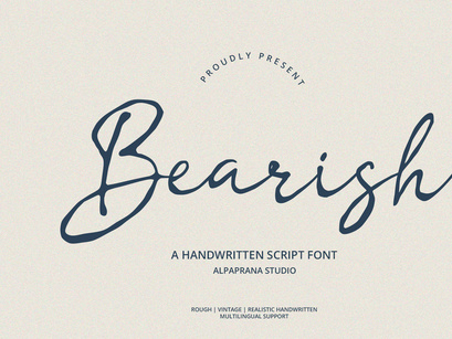 Bearish - Handwritten Script Font