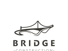 Minimalist Bridge logo suitable for building and construction workers vector design