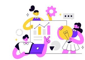 10 Business Management Vector Illustration