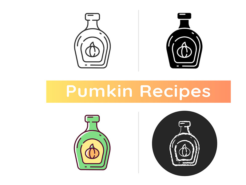 Pumpkin syrup icon