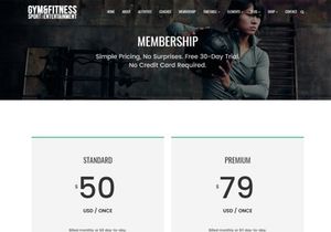 Gym WordPress Theme