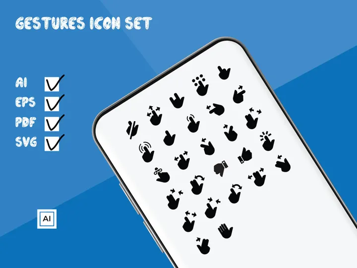 Gestures Icon Set