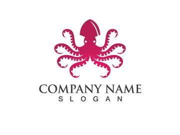 Octopus logo vector design symbol preview picture