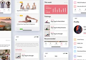 Yoga Fitness App UI Kit