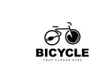 Electric Bicycle Logo, Sport Bike Vector