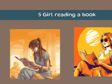 Girl reading a book preview picture