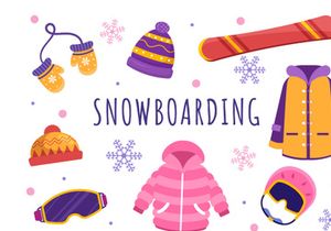 14 Snowboarding Illustration