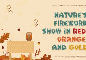 Welcome Autumn - Display Font