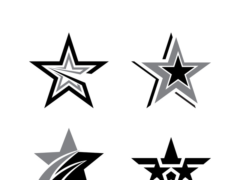 Star icon template vector illustration design