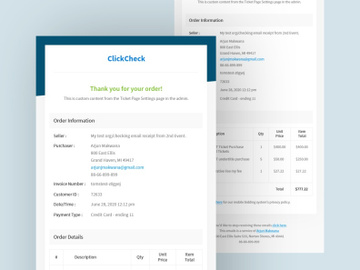 Email Template Invoice Information preview picture