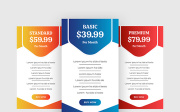 Pricing Table UI Elements Design Ver-4