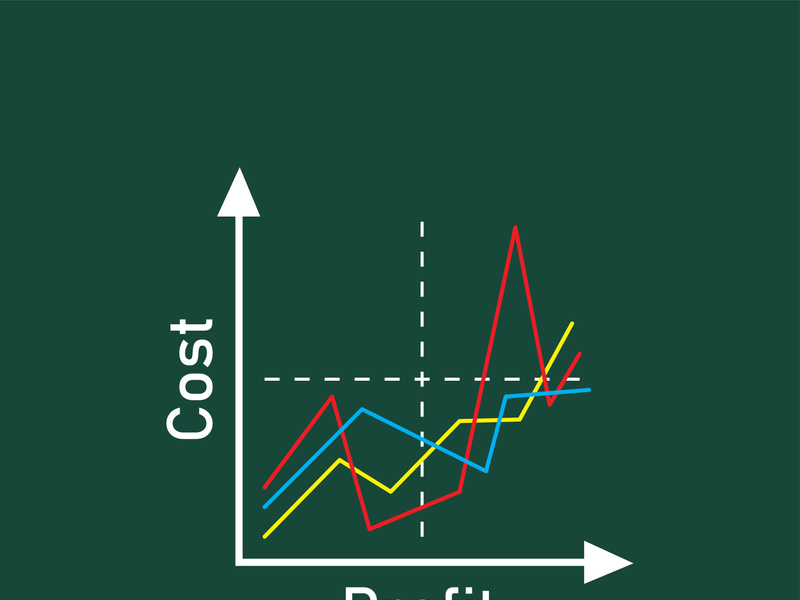 quadrant concept  diagram  logo illustration