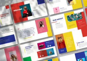 Chevron google slides Template