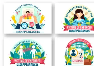 12 Day of the Victims of Enforced Disappearances Illustration