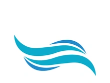 Wave beach vector illustration design logo