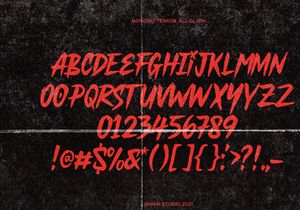 Midnight Terror - Horror Font