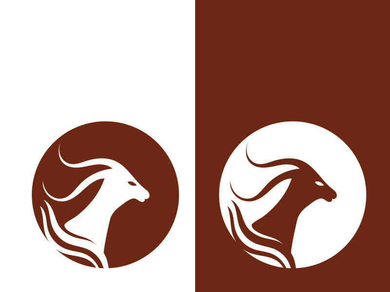Goat logo template vector icon illustration design
