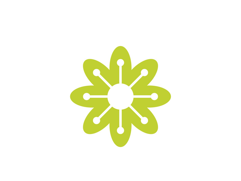flower vector icon design template