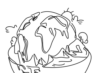 Flat Illustration Global Warming
