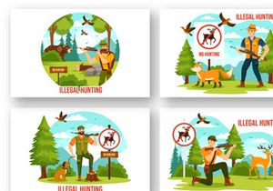 8 Illegal Hunting Illustration
