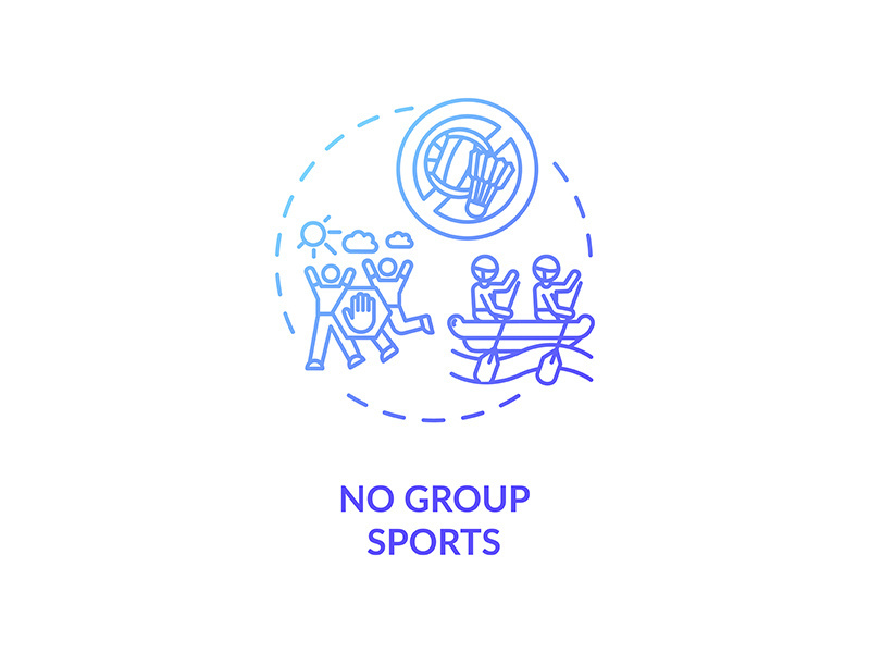 No group sports concept icon
