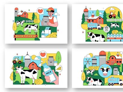 10 Daily Farm Illustration