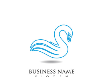 Swan logo and symbol vector preview picture