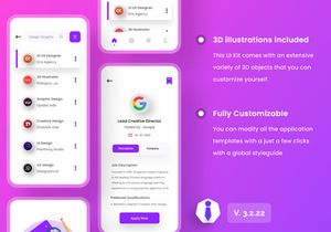 Job Finder App UI Kits