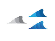 Water Wave Logo illustration design vector template