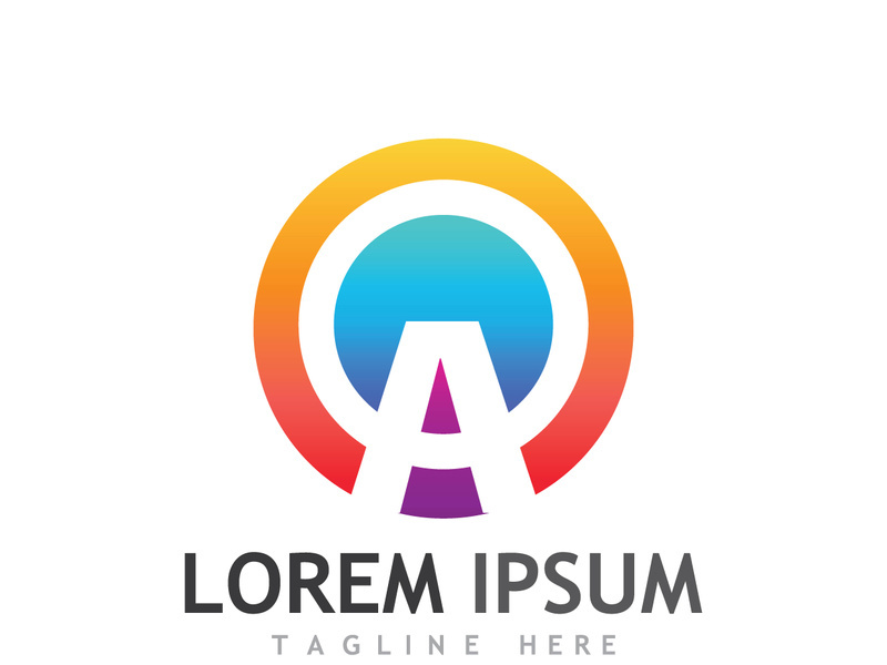 modern and creative initial letter A logo.