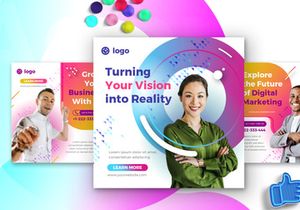 Digital Agency Social Media Post template