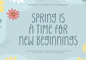 Butterflies - Handwritten Font