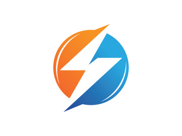 Lightning , Flash logo Template vector icon preview picture