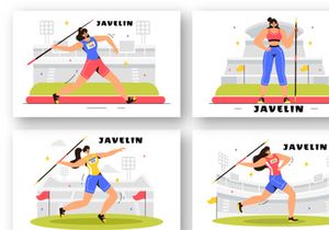 9 Javelin Throw Sports Illustration