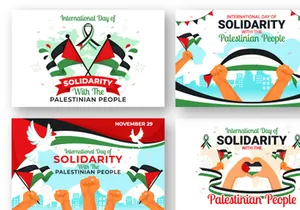 12 Day of Solidarity with the Palestinian People Illustration