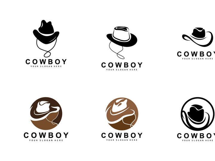 Cowboy Hat Logo, Texas Cowboy Design
