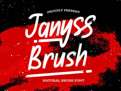 Janyss Brush - Natural Brush Font