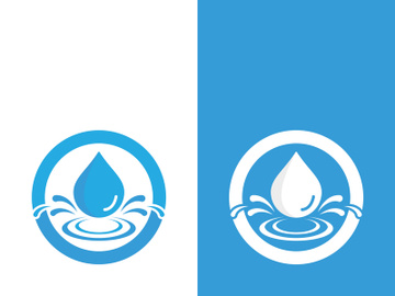 Background water drop logo icon vector illustration preview picture