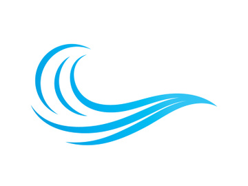 Water wave Logo design vector Template preview picture