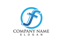 F Logo and symbol vector icon