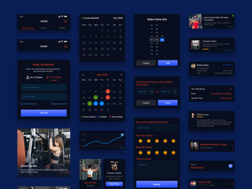 Gym App UI Kits preview picture