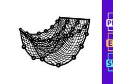 Empty shopping cart wireframe isolated black line art vector